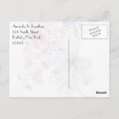  Antiek Floral Bouquet Happy Birthday Briefkaart (Achterkant)