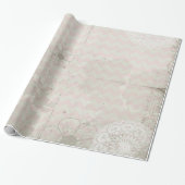  Antiek Floral Cadeaupapier (Uitgerold)