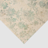 Antiek Floral Damask Tissuepapier (Detail)