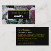 Antiek Floral Design Visitekaartje (Voorkant / Achterkant)