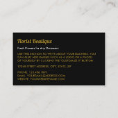 Antiek Floral Design Visitekaartje (Achterkant)