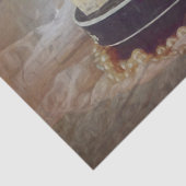  Antiek Floral Elegant Artsy Sheet Music Tissuepapier (Detail)