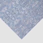 Antiek Floral Foliage Blue en White Decoupage Tissuepapier (Detail)