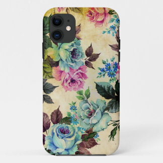 Antiek Floral Hoesje-Mate iPhone 5 iPhone 11 Hoesje