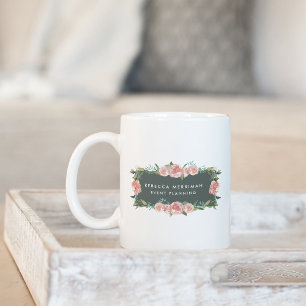 Antiek Floral Logo Koffiemok