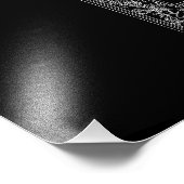  Antiek Floral Mermaid Lijst Zwarte grens Foto Afdruk (Hoek)