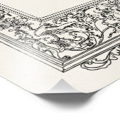  Antiek Floral Mermaid Old Lijst Border Foto Afdruk (Hoek)