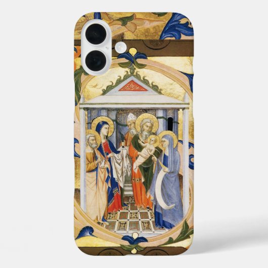 ANTIEK FLORAL NATIVITY CHRISTMAS PARCHCHMENT Case-Mate iPhone CASE (Achterkant)