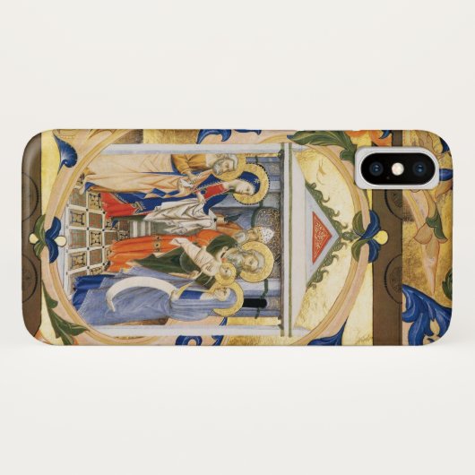ANTIEK FLORAL NATIVITY CHRISTMAS PARCHCHMENT Case-Mate iPhone CASE (Achterkant (horizontaal))