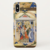 ANTIEK FLORAL NATIVITY CHRISTMAS PARCHCHMENT Case-Mate iPhone CASE (Achterkant)