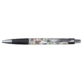 Antiek Floral Pattern Multi Color op White Pen (Achterkant)