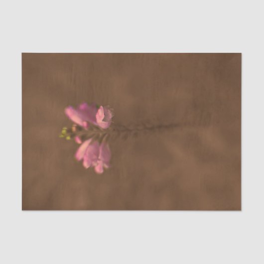  Antiek Floral Pink Sepia Ontkoppeling Tissuepapier (Voorkant)