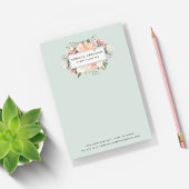 Antiek Floral | Sage Green Post-it® Notes