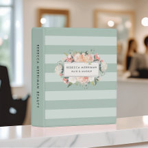 Antiek "Floral Sage Stripe"