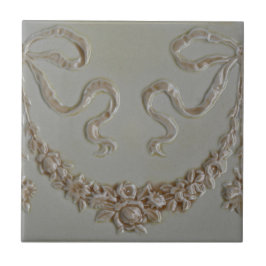 Antiek Floral Swag Faux Dimensional Border Tile Tegeltje
