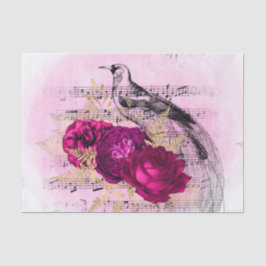  Antiek Floral Tissuepapier