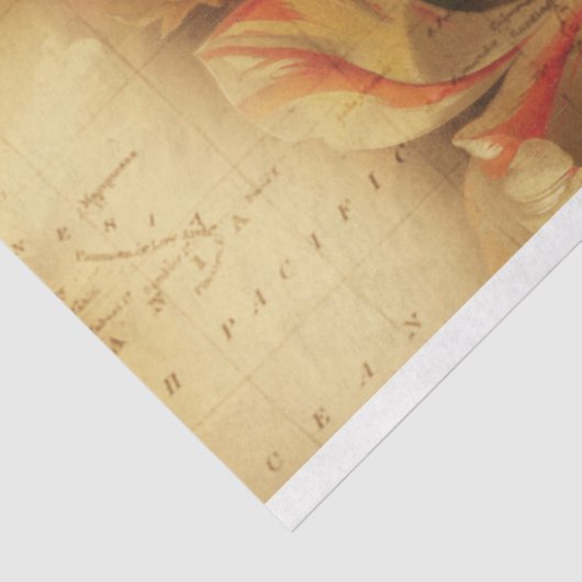  Antiek Floral Tissuepapier (Detail)