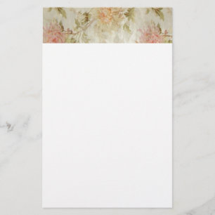Antiek Floral Toile Briefpapier