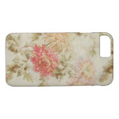 Antiek Floral Toile Case-Mate iPhone Case (Achterkant (Horizontaal))