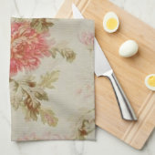 Antiek Floral Toile Theedoek (Quarter Fold)