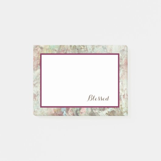 Antiek Floral Victoria Oude Wereld /Text Design Post-it® Notes (Voorkant)