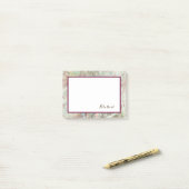 Antiek Floral Victoria Oude Wereld /Text Design Post-it® Notes (Op bureau)