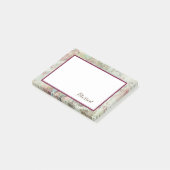Antiek Floral Victoria Oude Wereld /Text Design Post-it® Notes (Schuin)
