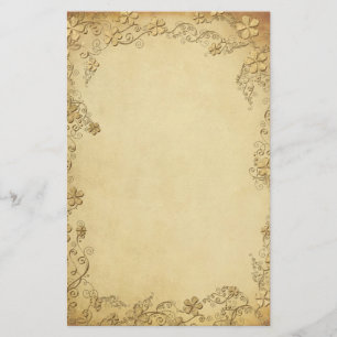  Antiek Floral Wedding Briefpapier