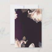 Antiek  Floral Wedding RSVP-reactiekaart RSVP Kaartje (Achterkant)