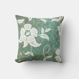  Antiek Floral White Flowers Kussen