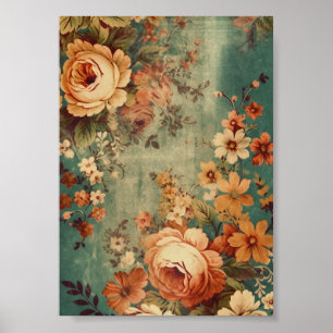 Antiek Florals Poster