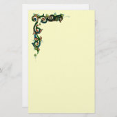 ANTIEK FLORENTINE FLORAL MOTIFS BRIEFPAPIER (Voorkant / Achterkant)