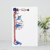 ANTIEK FLORENTINE FLORAL MOTIFS BRIEFPAPIER (Staand voorkant)