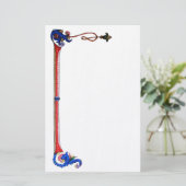 ANTIEK FLORENTINE FLORAL MOTIFS BRIEFPAPIER (Staand voorkant)