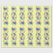 ANTIEK FLORENTINE FLORAL MOTIFS CADEAUPAPIER (Vlak)