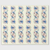 ANTIEK FLORENTINE FLORAL MOTIFS CADEAUPAPIER (Vlak)