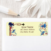 ANTIEK FLORENTINE FLORAL MOTIFS ETIKET (Insitu)