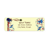 ANTIEK FLORENTINE FLORAL MOTIFS ETIKET (Voorkant)