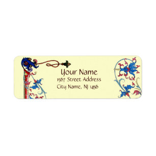 ANTIEK FLORENTINE FLORAL MOTIFS ETIKET