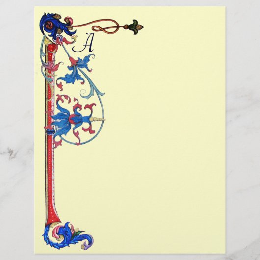 ANTIEK FLORENTINE FLORAL MOTIFS MONOGRAM (Voorkant)