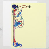 ANTIEK FLORENTINE FLORAL MOTIFS MONOGRAM (Voorkant / Achterkant)