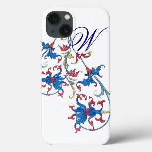 ANTIEK FLORENTINE FLORAL MOTIFS MONOGRAM iPhone 13 HOESJE