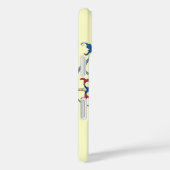 ANTIEK FLORENTINE FLORAL MOTIFS MONOGRAM, Cream Case-Mate iPhone Case (Achterkant / Rechts)