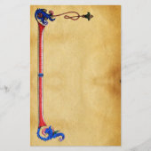 ANTIEK FLORENTINE-PARCHMENT BRIEFPAPIER (Voorkant)