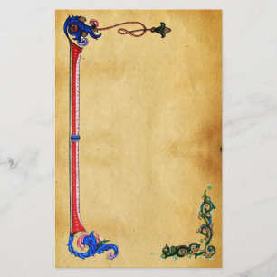 ANTIEK FLORENTINE-PARCHMENT BRIEFPAPIER