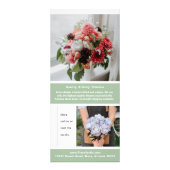 Antiek Flower Creative Marketing Rack Kaart (Achterkant)