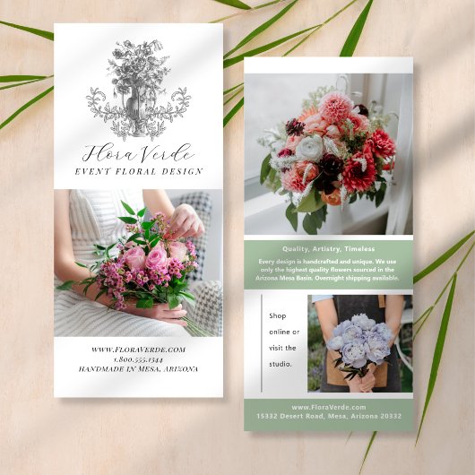 Antiek Flower Creative Marketing Rack Kaart