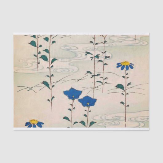 Antiek Flower Design - Tissue Paper voor Crafting Tissuepapier (Voorkant)