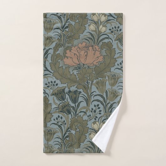 Antiek Flower Morris Garden Floral Wallpaper Bad Handdoek (Handdoek)