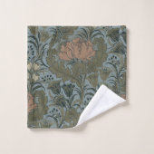 Antiek Flower Morris Garden Floral Wallpaper Bad Handdoek (Wasdoekje)